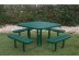 Octagon Portable Picnic Table with Diamond Pattern