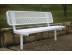 Diamond Pattern Wide Seat Player's Bench with Back