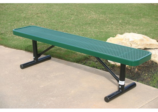 Perforated Steel Wide Seat Player's Bench without Back