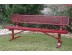 Diamond Pattern Traditional Rectangular Bench with Back