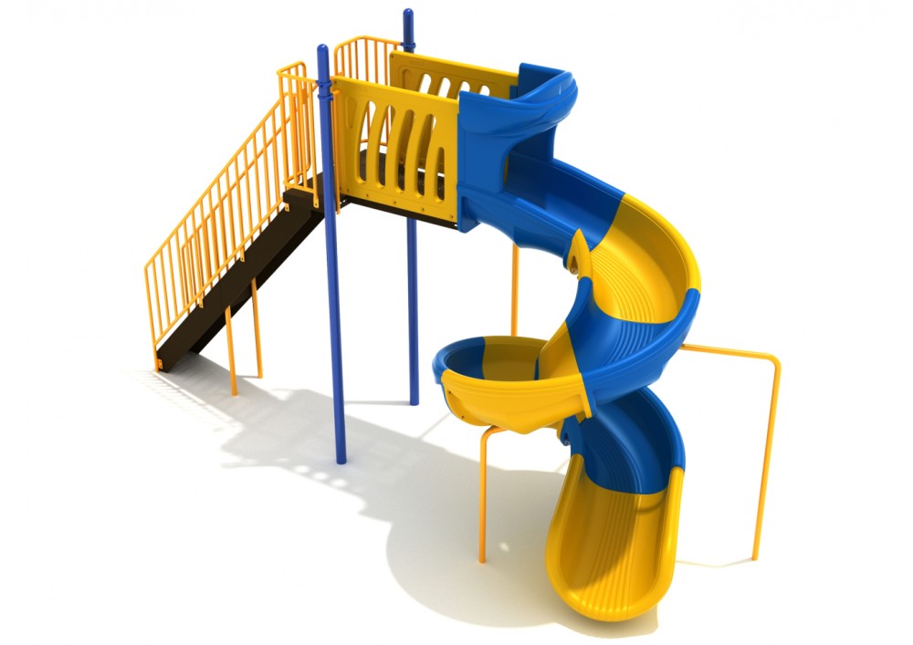 8 Foot Sectional Spiral Slide A Tall Slide With A 360° Degree Twist