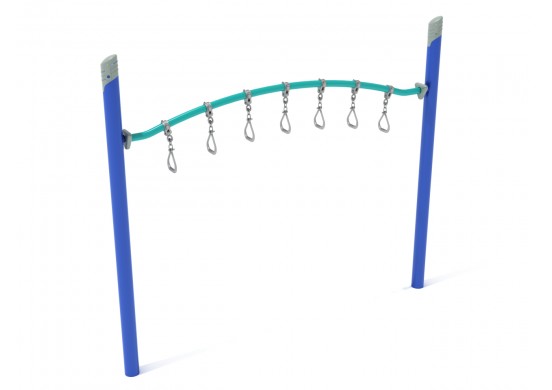 Single Post Curved Overhead Swinging Ring Ladder