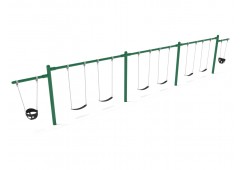 7/8 feet high Elite Cantilever Swing - 3 Bays 2 Cantilevers