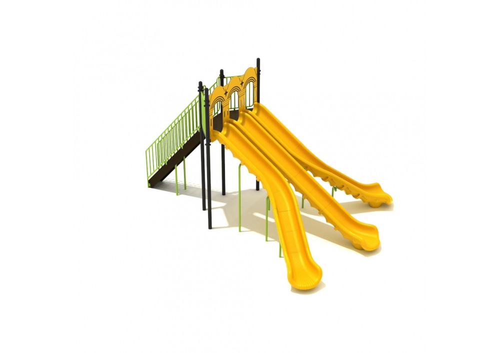 8 Foot Triple Sectional Split Slide Psl031 Playground Equipment Dot Com